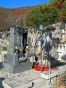 藤井様　墓石法名追加現場彫り