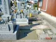 大島様　墓石の基礎コンクリート工事