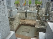お墓の基礎コンクリート工事