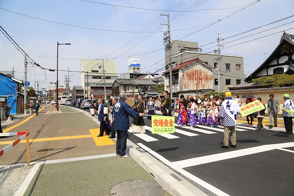 横断歩道も安全です