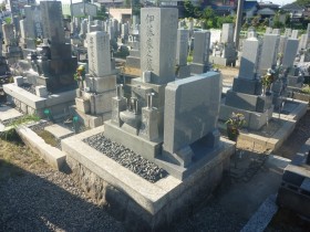 岐阜市柳津地域墓地でお墓リフォーム工事完成　墓誌建立