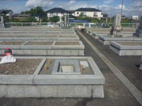 岐阜市河渡墓地でお墓建立工事開始　平成25年10月