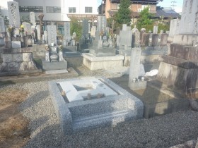 御影石納骨室工事