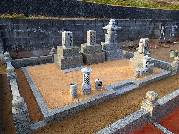 岐阜市鏡島弘法乙津寺墓地でお墓の移転工事完成しました