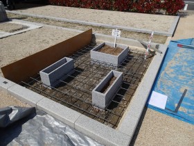 愛知県名古屋市みどりが丘公園墓地でお墓建立工事開始