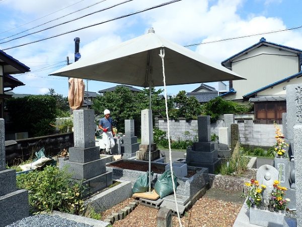 日傘登場