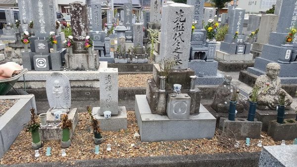 北一色のお墓の解体撤去