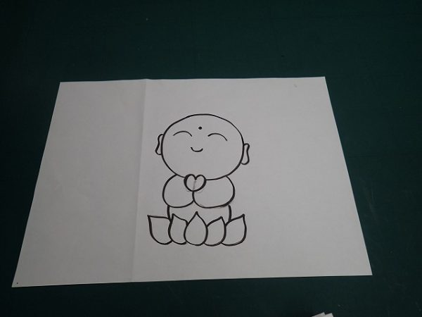 お客さま書かれた地蔵様