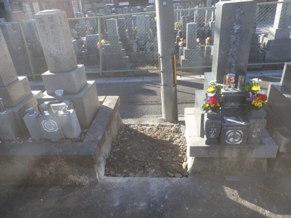 お墓の解体回収完了