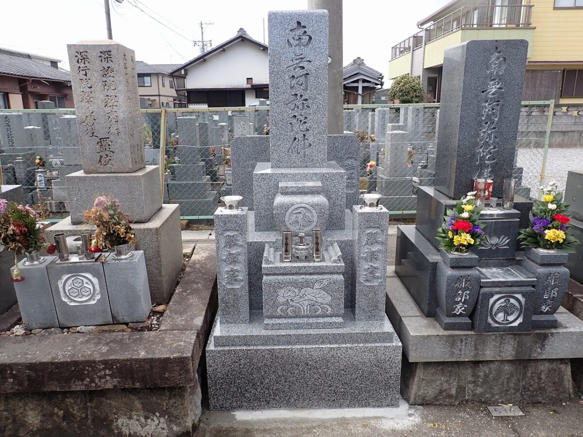 純国産大島石のお墓建立