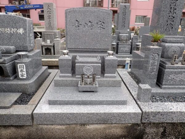 純国産唐原石のお墓建立