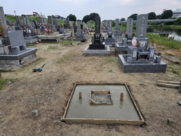 基礎コンクリート工事の完了