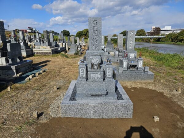 純国産天山石のお墓建立