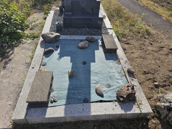 ヘーベルがひいてある前の道