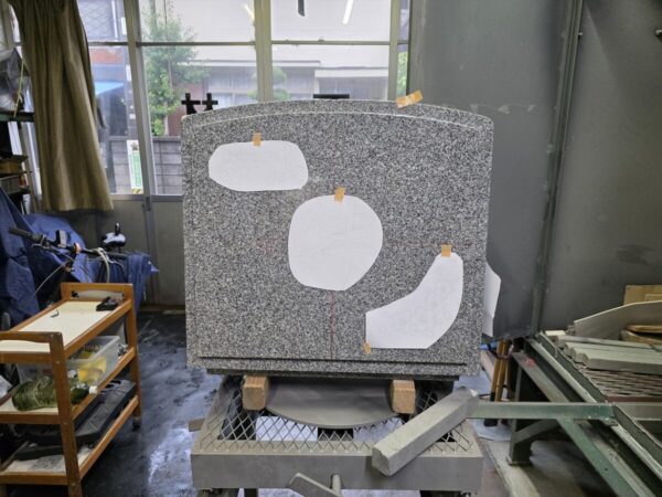 文字のレイアウトを決める仮組み