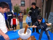 中村家での餅つき