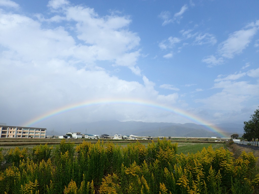 長浜で見た虹