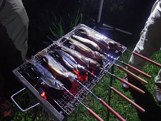 久しぶりに食べた岩魚とアマゴ